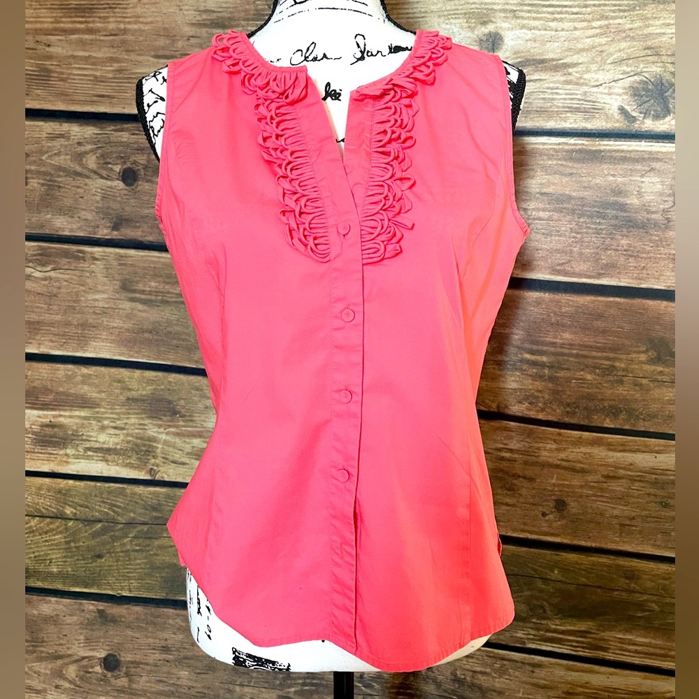 Talbots sleeveless summer top